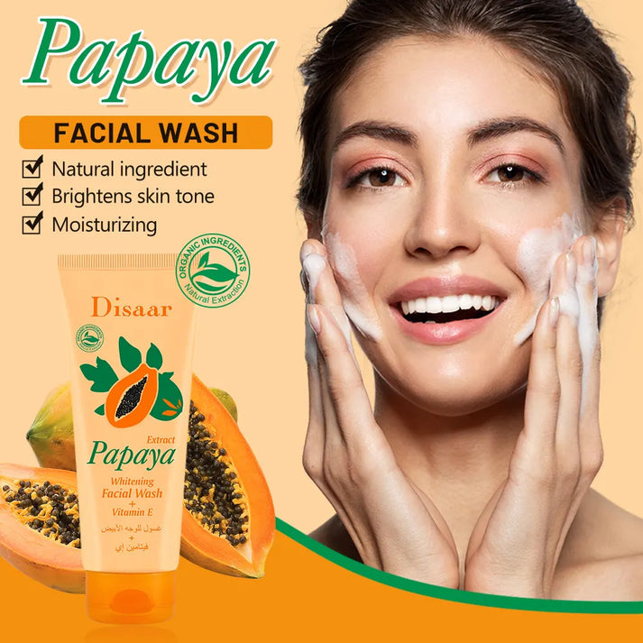 Disaar Papaya whitening facial wash with vitamin e Face Wash
