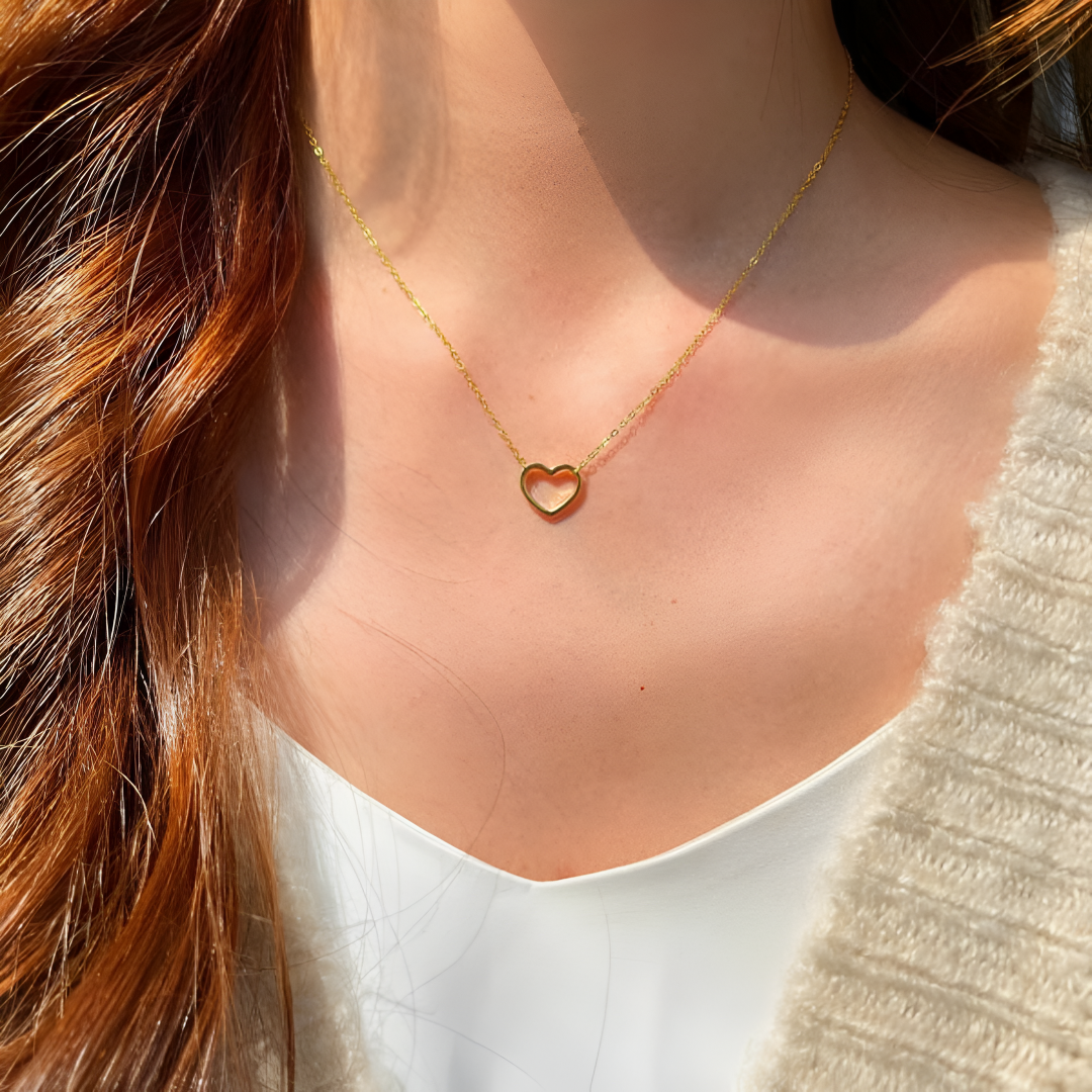 Dainty Hearts Gold Necklace (Minimal Elegance | Anti-Tarnish)-OSL-28
