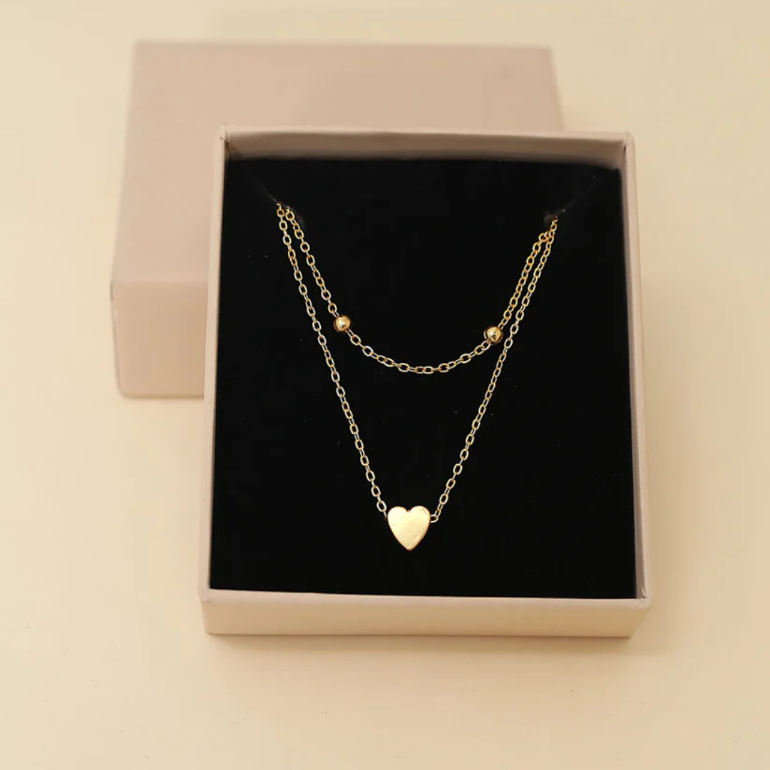 Scarlett Double Layer Necklace (Gold Finish | Anti-Tarnish)-OSL-29