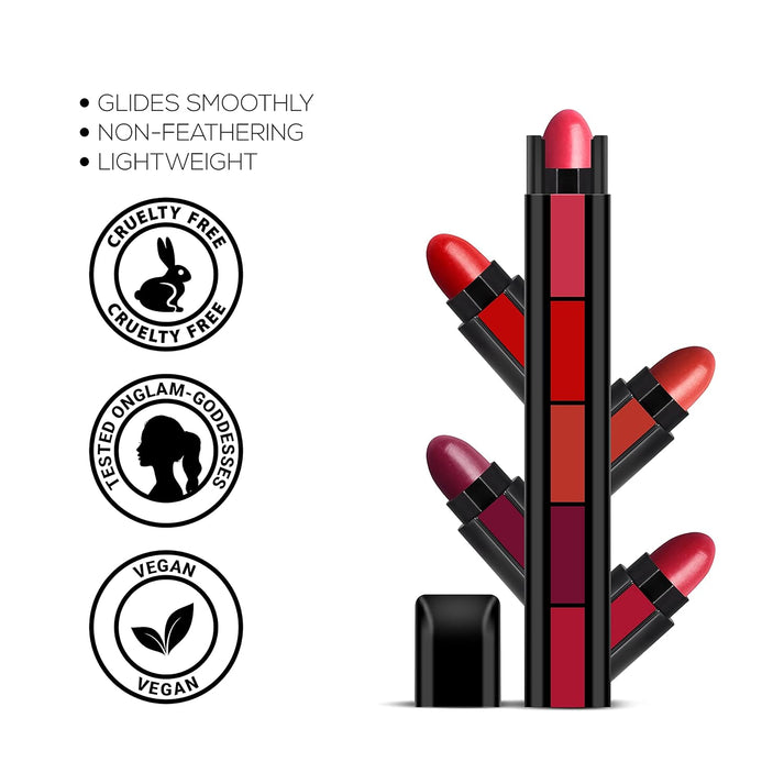 RENEE FAB 5 Matte Finish 5 in 1 Lipstick 7.5gm