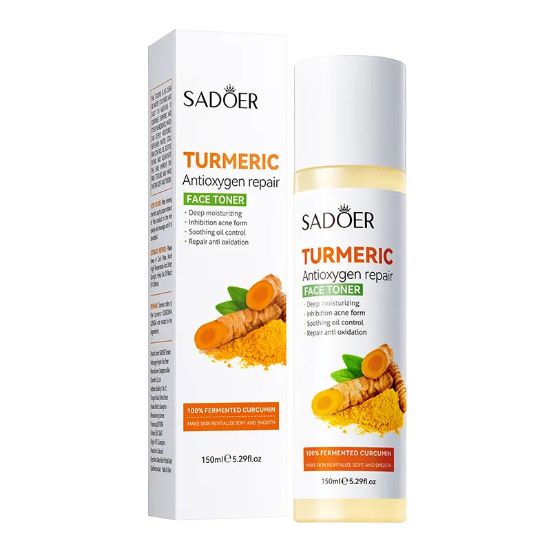 SADOER 4-in-1 Turmeric Antioxidant Hydrating Facial Treatment Set