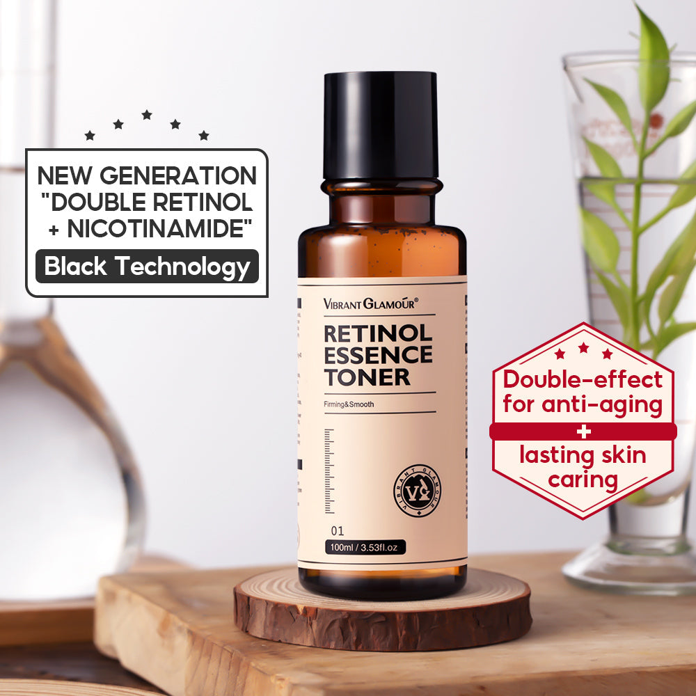 VIBRANT GLAMOÚR Retinol Essence Toner Water Tightening - Revitalize with Natural Ingredients - Cruelty-Free Beauty - 100ML