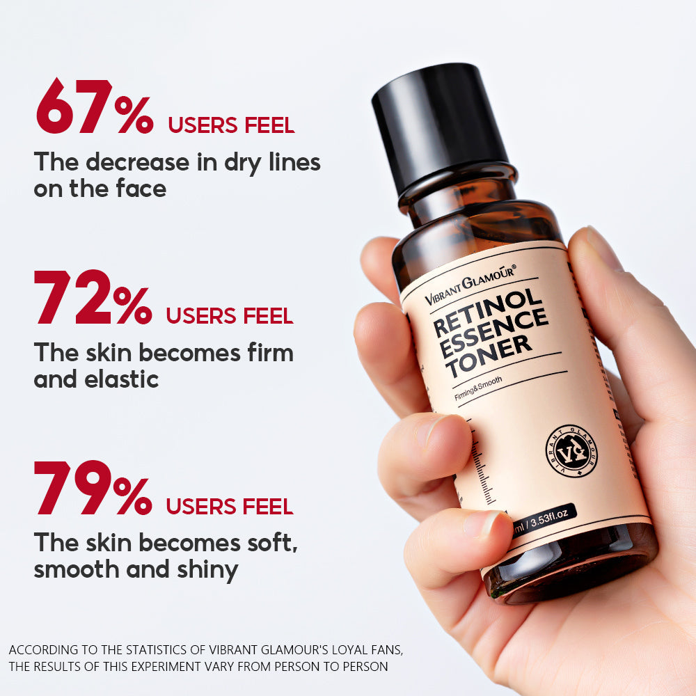 VIBRANT GLAMOÚR Retinol Essence Toner Water Tightening - Revitalize with Natural Ingredients - Cruelty-Free Beauty - 100ML