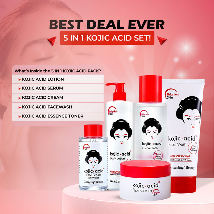 Kojic Acid Gaunjing 5-in-1 Combo Set