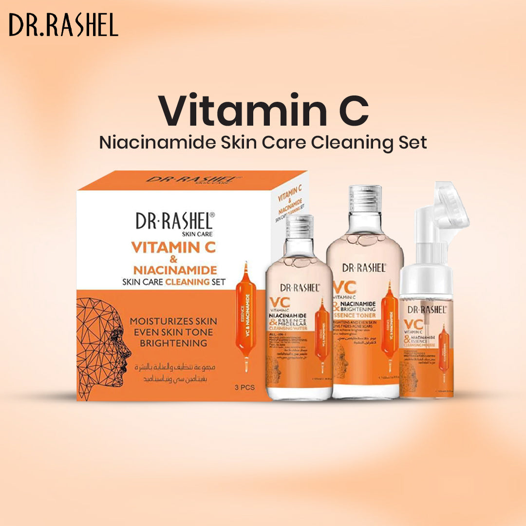 VC & Niacinamide brightening skin care cleansing set