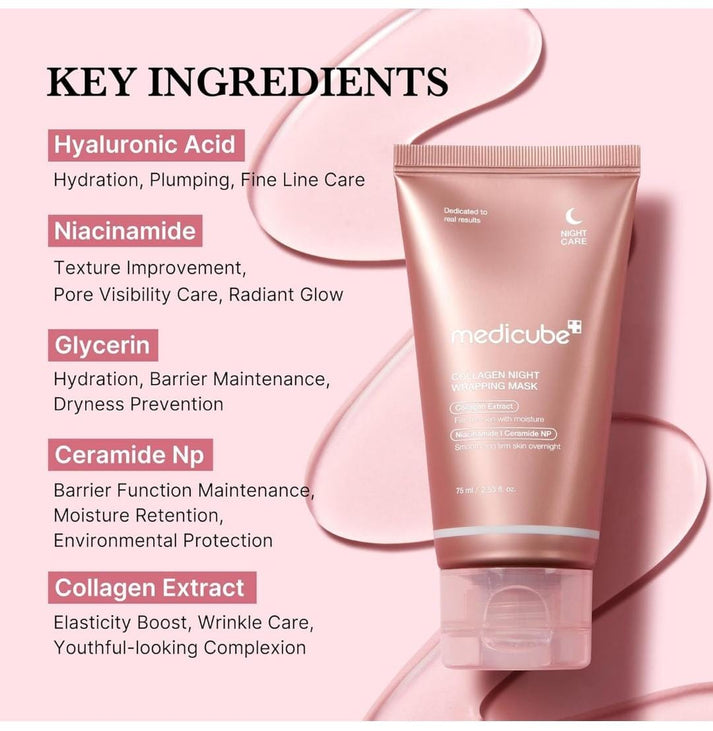 MEDICUBE COLLAGEN NIGHT WRAPPING MASK 75ml
