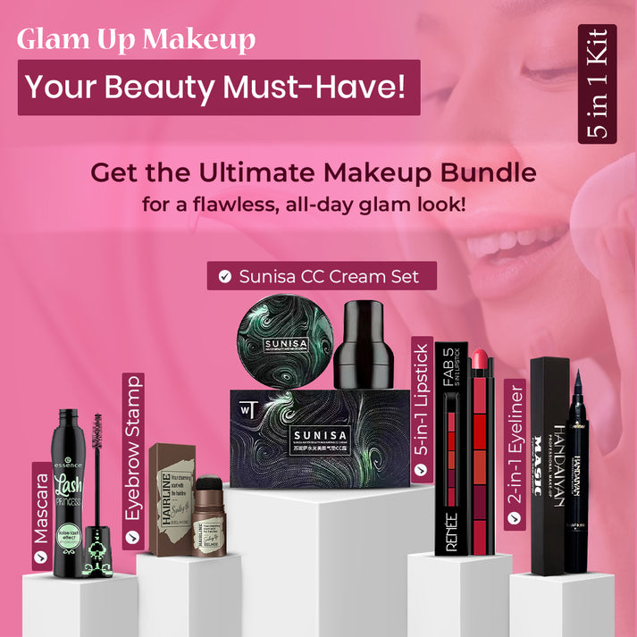 Glam Up Makeup 5 in 1 Combo set