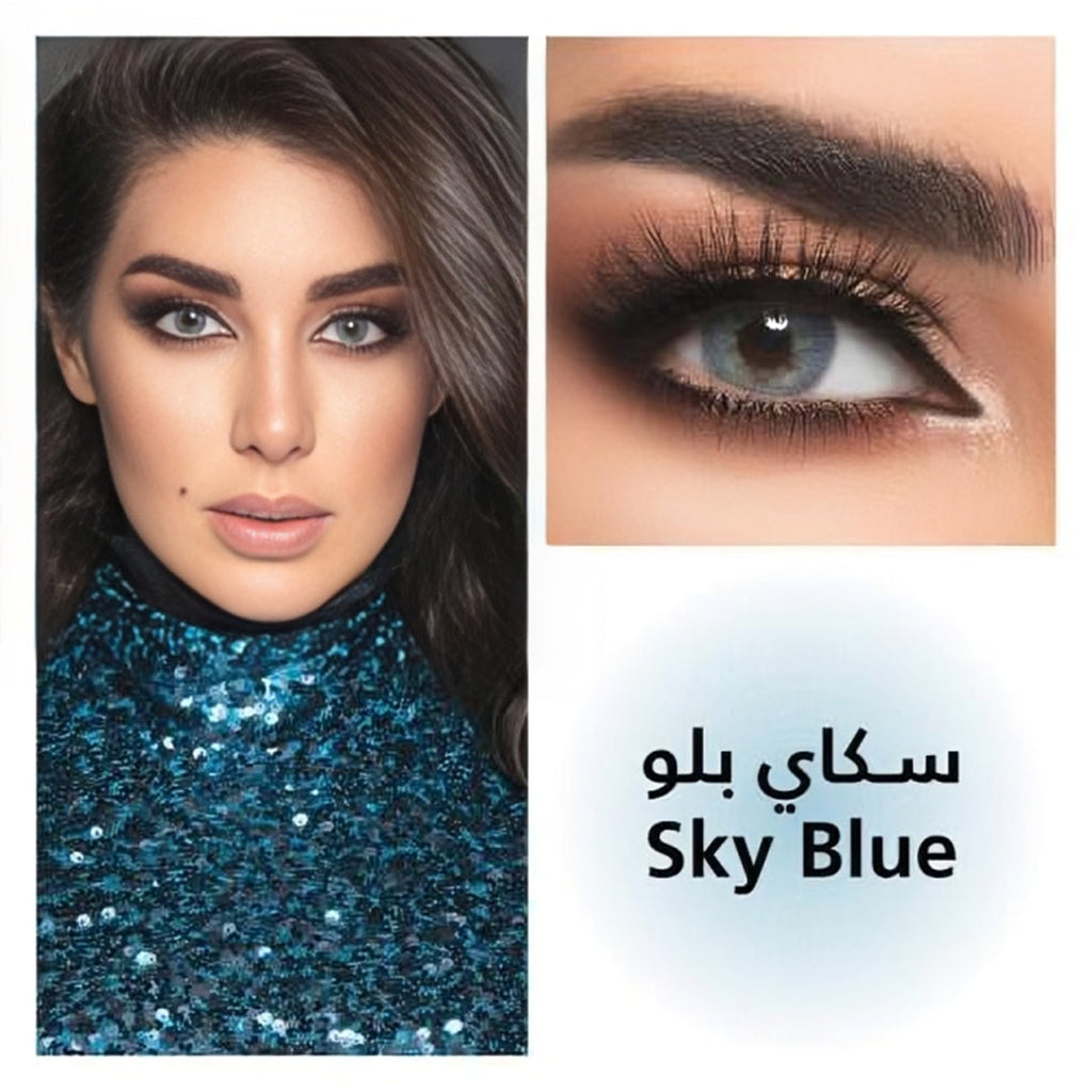 Lensme Monthly Color Contact Lenses - Sky Blue