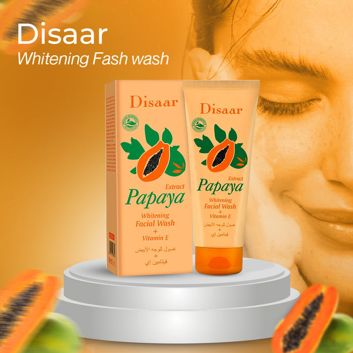 Disaar Papaya whitening facial wash with vitamin e Face Wash