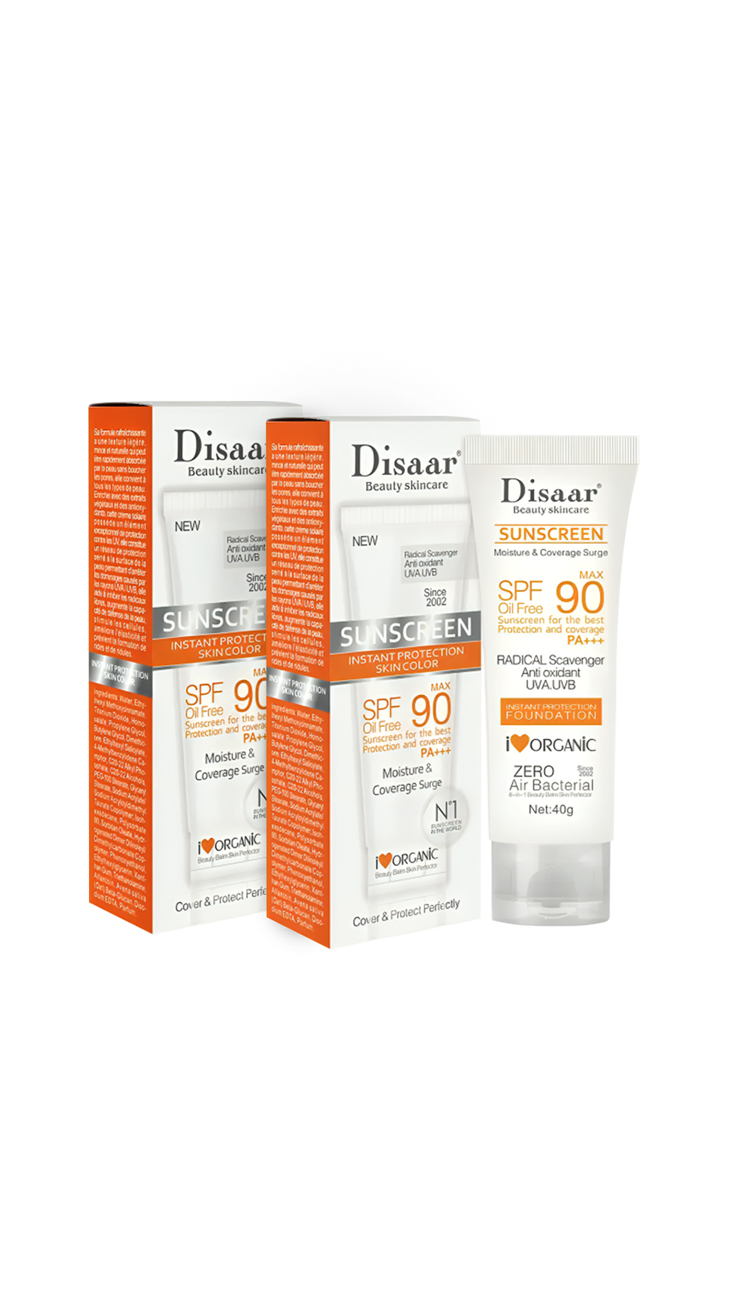 Disaar SPF 90 Face Sunscreen – Double Pack (2 x 40g)