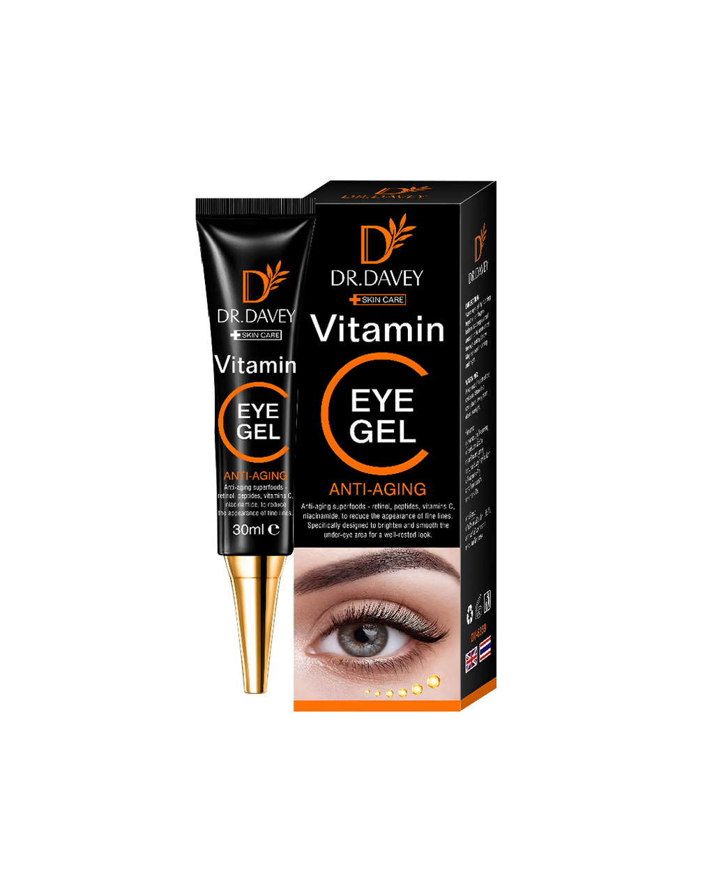 ROUSHUN Vitamin C+E Eye Gel – Anti-Aging & Brightening Formula