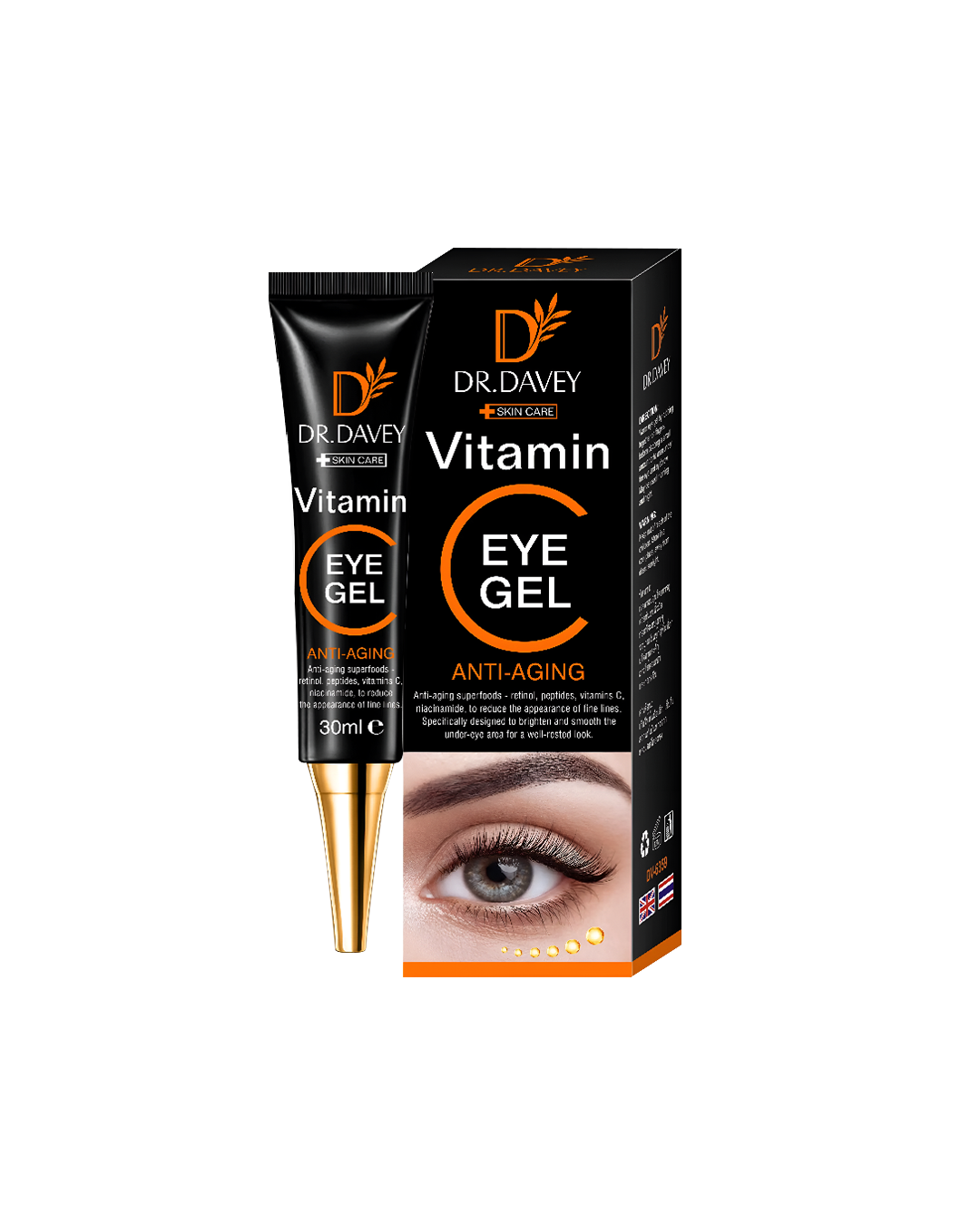 ROUSHUN Vitamin C+E Eye Gel – Anti-Aging & Brightening Formula