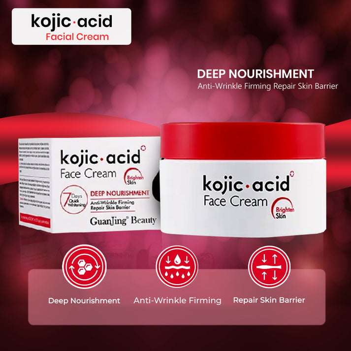 Guanjing Kojic-acid Face Cream 50gm | Brighten Skin Deep Nourishment & Anti-Wrinkle