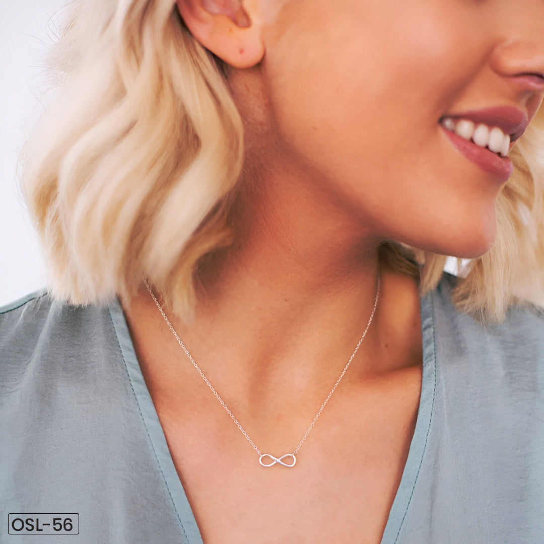 Infinity Silver Necklace-OSL56