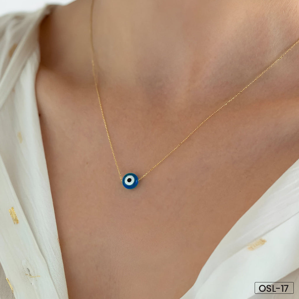 Golden Evil Eye Pendant-OSL17