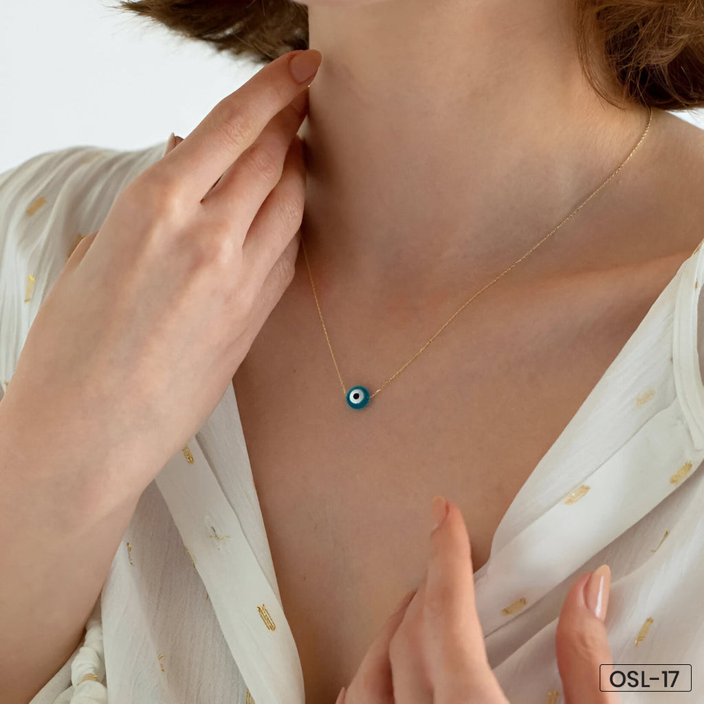 Golden Evil Eye Pendant-OSL17