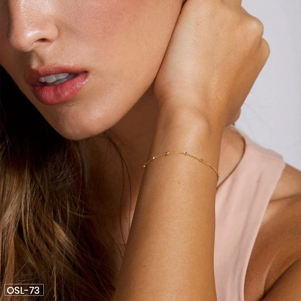 Gold Toned Bracelet-OSL73