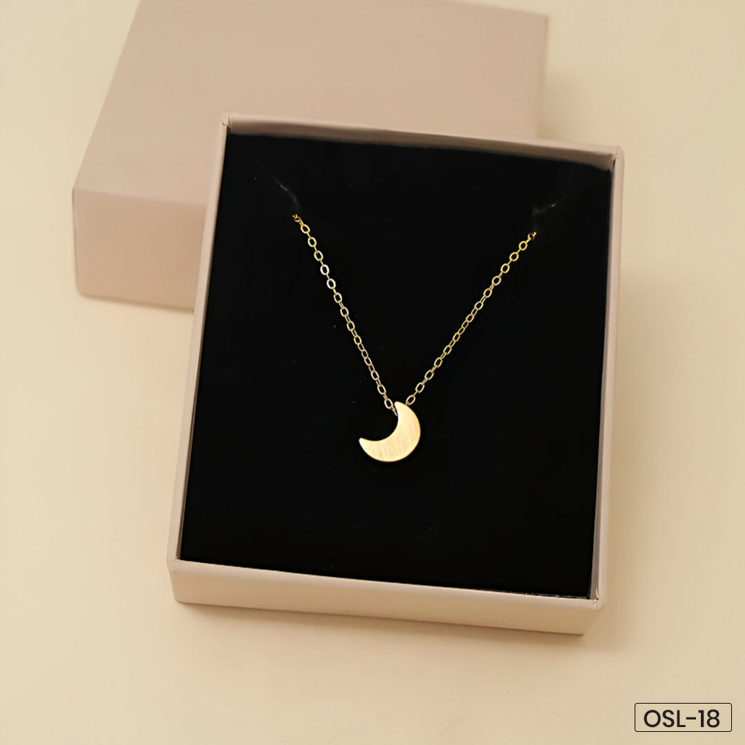 Half Moon Gold Pendant-OSL18