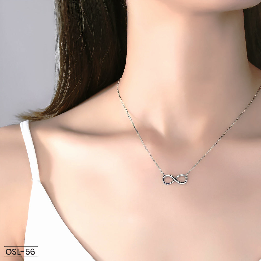 Infinity Silver Necklace-OSL56