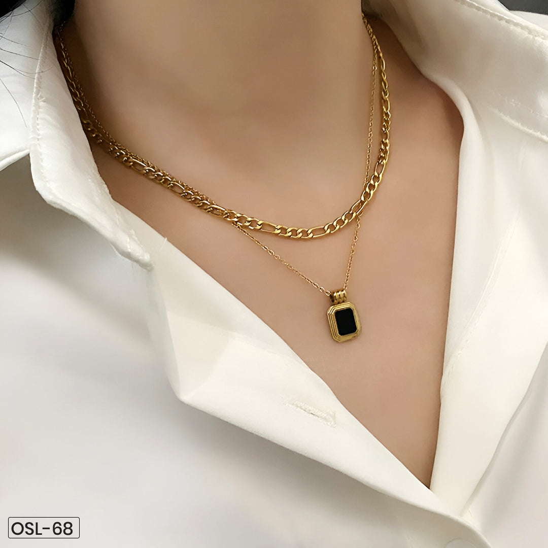 Radiant Essence Pendant Necklace (Gold Plated | Anti-Tarnish)OSL-68