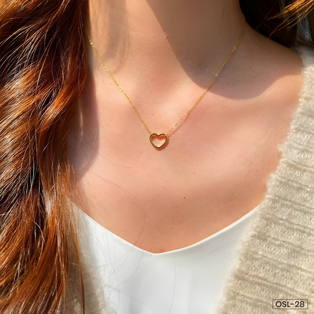 Dainty Hearts Gold Necklace (Minimal Elegance | Anti-Tarnish)-OSL-28